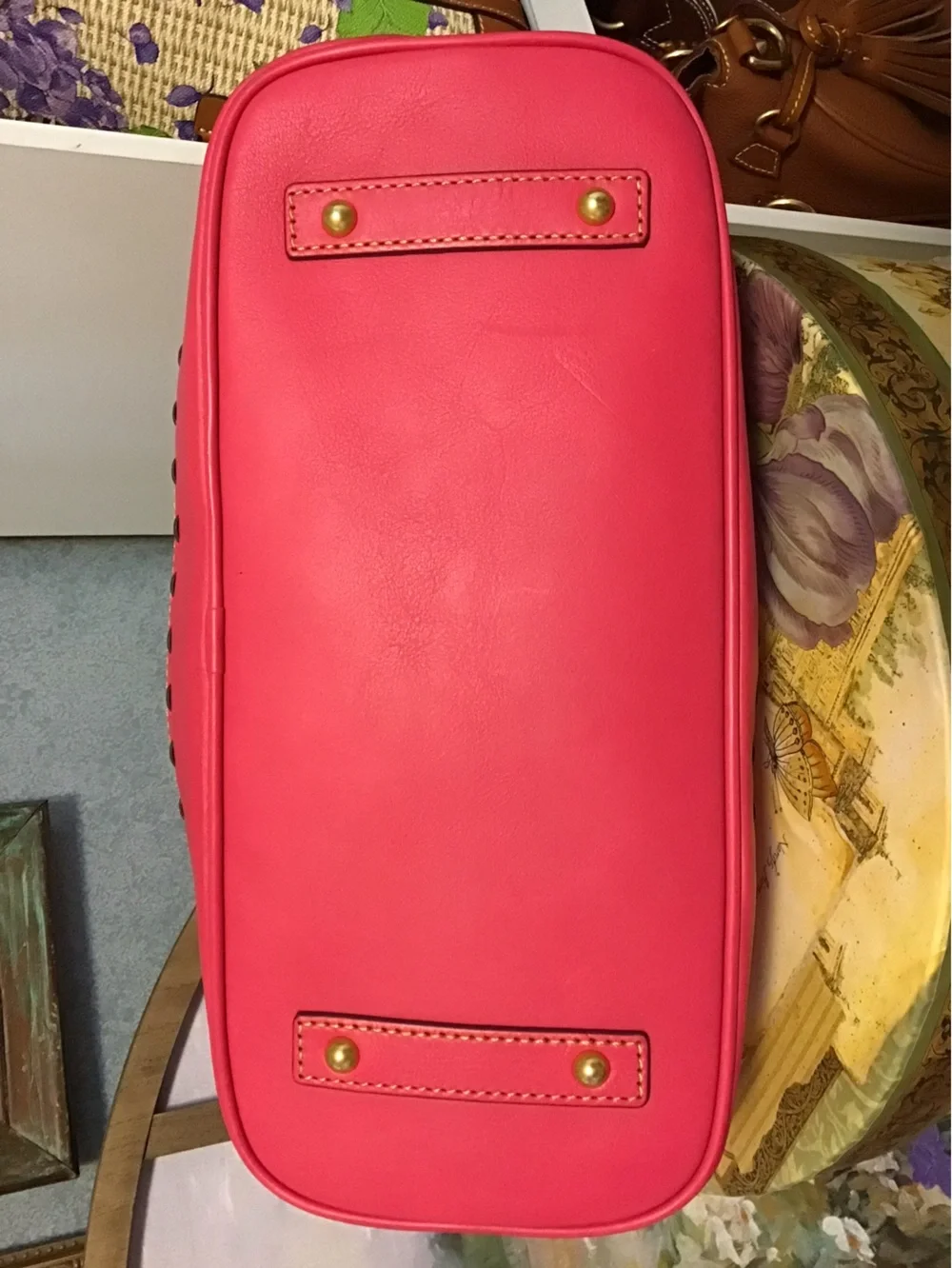 Dooney & Bourke Florentine Flap Satchel fuchsia pink💐